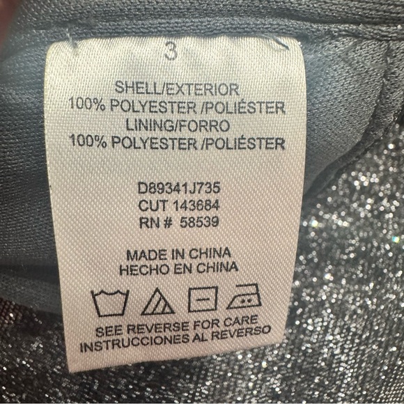 Speechless Juniors' Dress Size 3‎ Black Silver Shimmer  Homecoming Pockets Flare - Picture 7 of 12